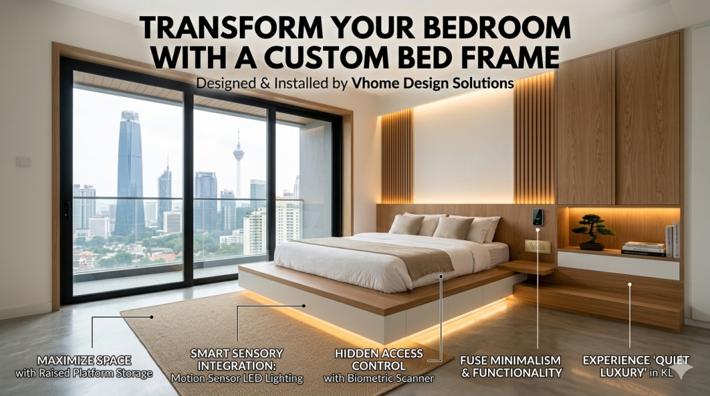 Custom Bed Frame in KL : Bedroom Furniture - VHOME Design & Solutions