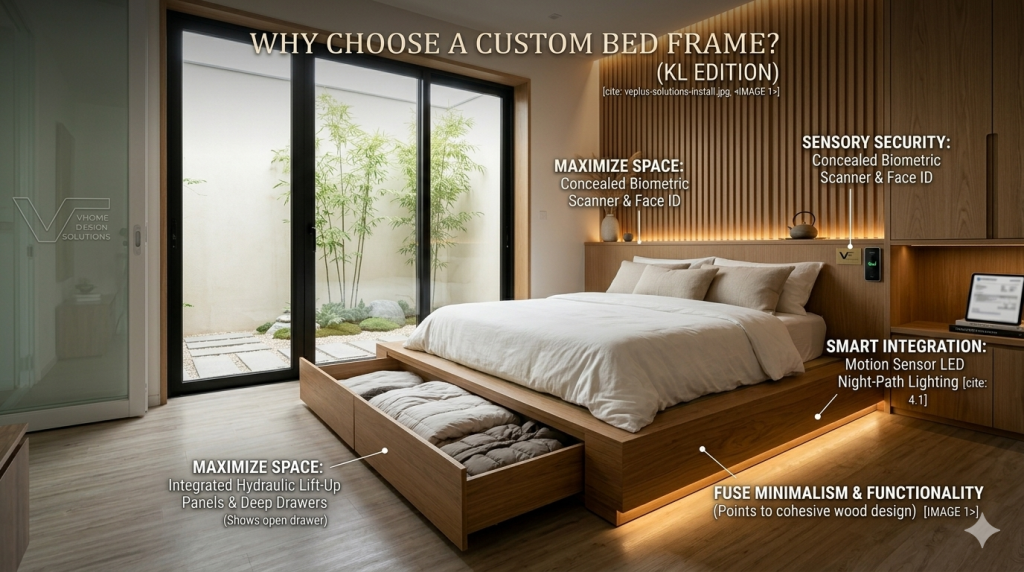 Custom Bed Frame in KL : Bedroom Furniture - VHOME Design & Solutions